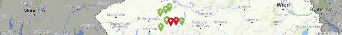 Kartenansicht für Apotheken-Notdienste in der Nähe von Bad Hall (Steyr  (Land), Oberösterreich)